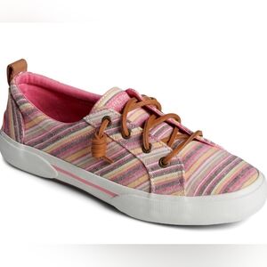 Sperry Pier Wave LTT Women's Pink Striped Casual Sneakers